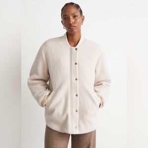 & Other Stories Cream Bomber Jacket